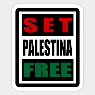 Set Palestine Free Artwork Sticker